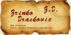 Zrinko Drašković vizit kartica